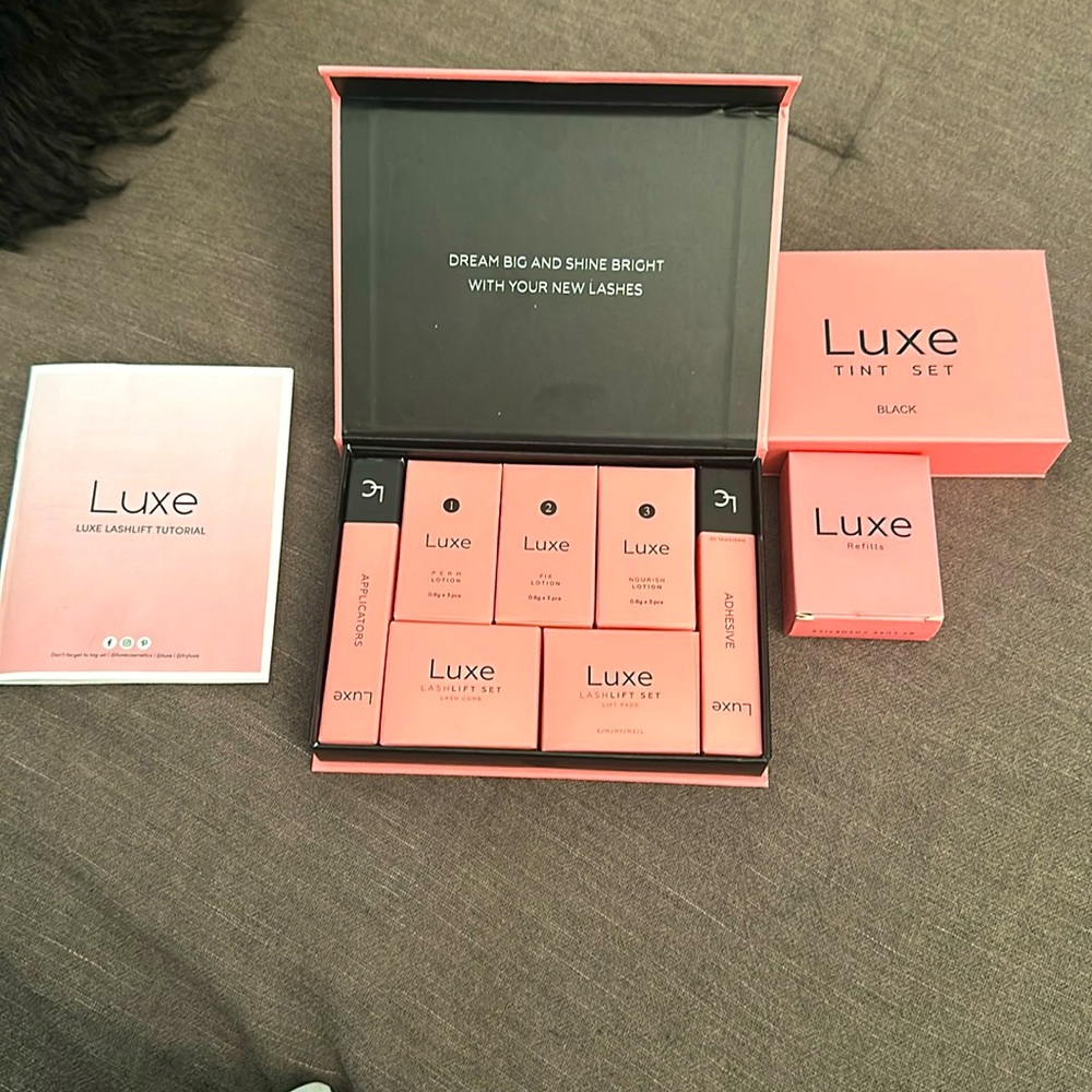 NWOT - Luxe LashLift set + refills + tint set